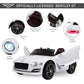 Aosom Licensed Bentley Exp12 Kids Electric Car With Parent Remote Control, 12V Ride On Car With Butterfly Doors, Startup Sound, Suspension, Mp3 Player, Songs, Horn, Lights, White
