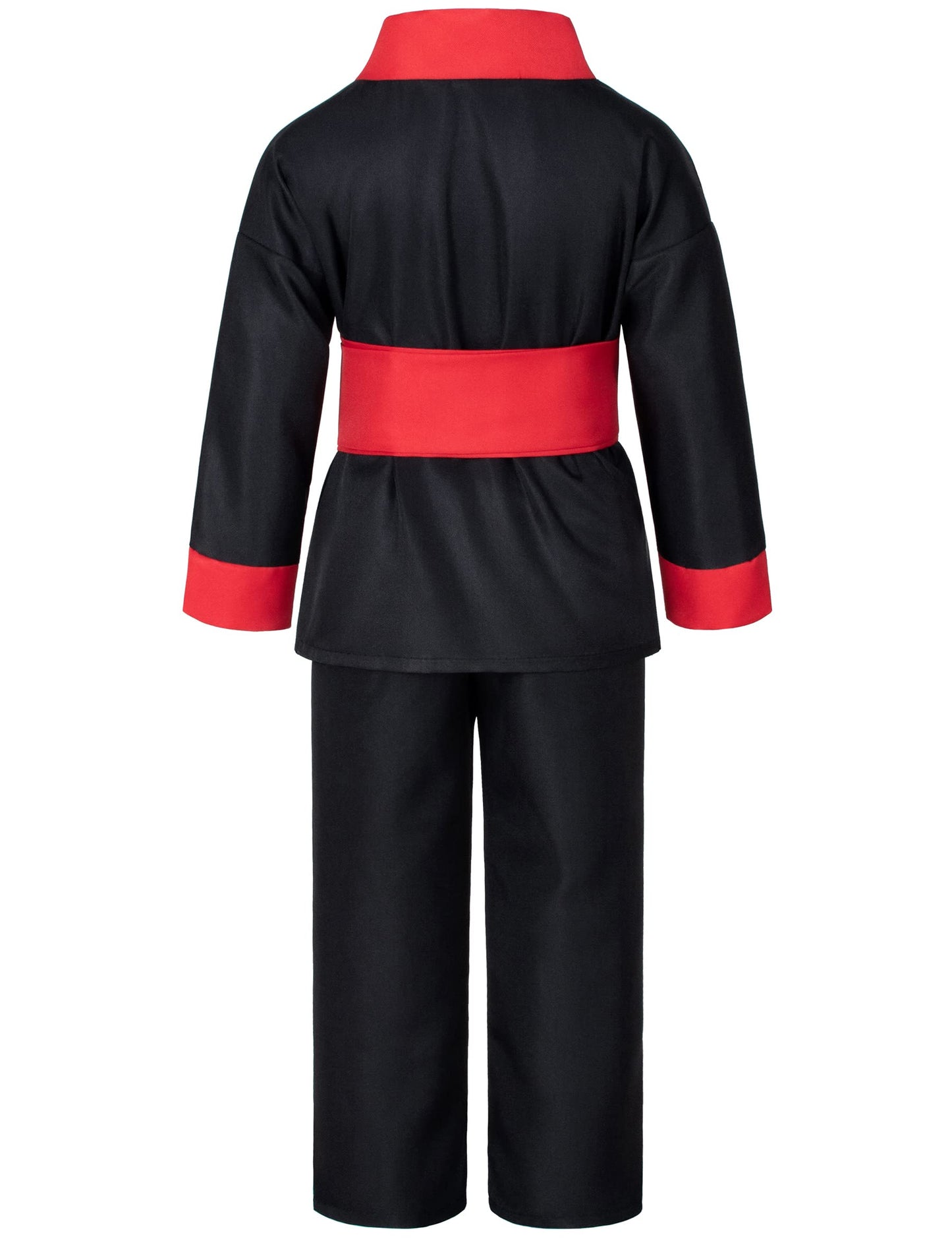 Dress Up Warrior Samurai Costume Boys Halloween For Kids 120Cm 4-5Yrs Black