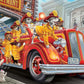 Vermont Christmas Company Fire Truck Pups Jigsaw Puzzle 100 Piece  Large Pieces Perfect for Kids and Seniors
