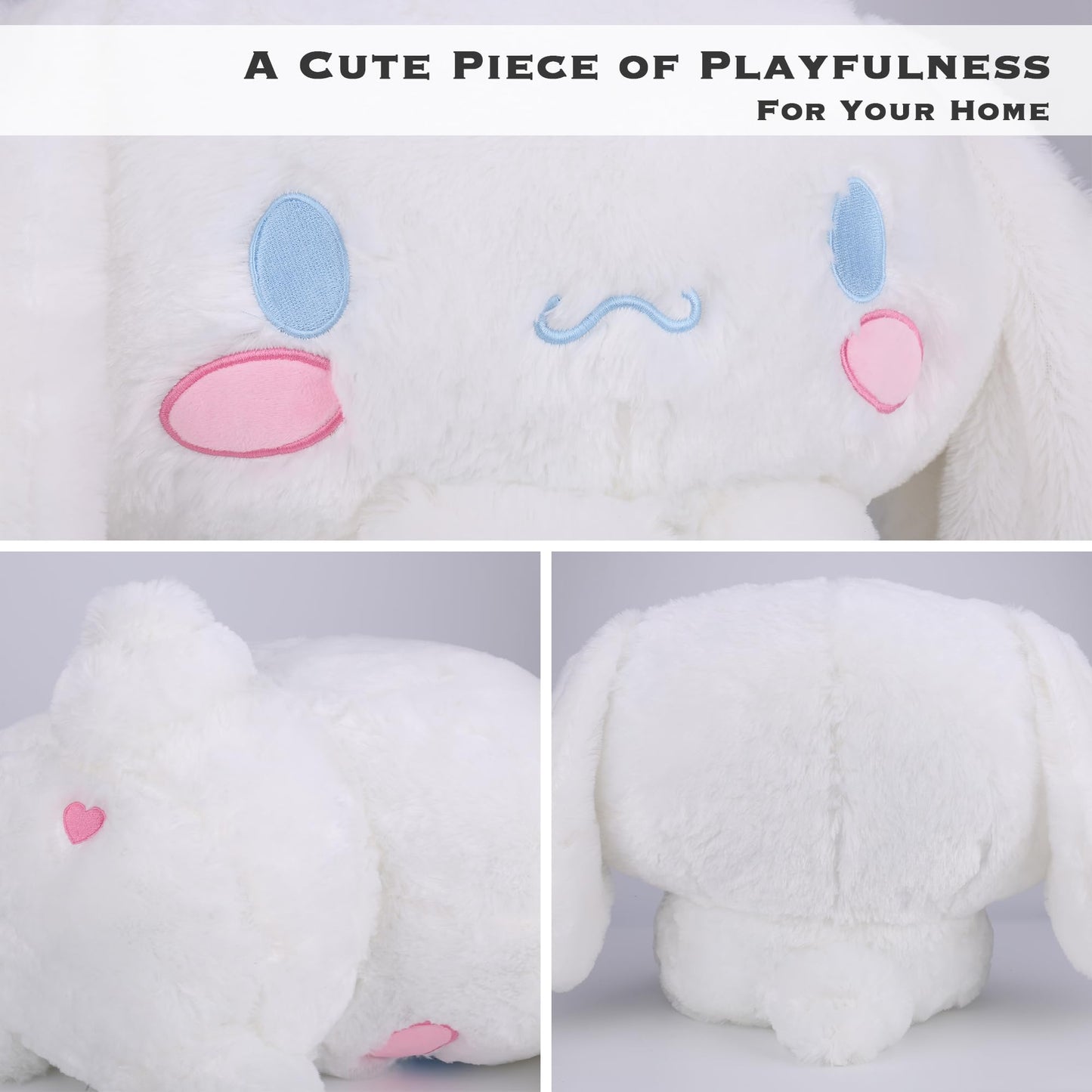 Juju Cinnamon Roll Plush (20 In) - Cinnamon Roll Stuff Kawaii Accessories - Big Cinnamon Roll Plushies Kawaii Plushies - Large C