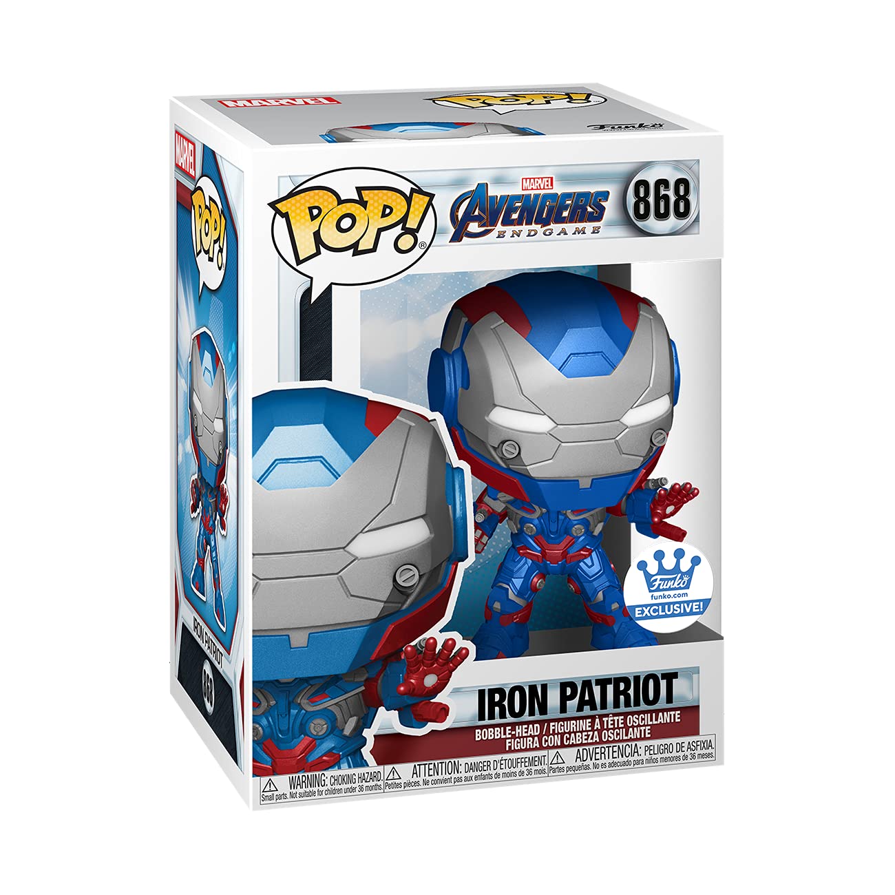Pop! Marvel Avengers: Endgame - Iron Patriot Vinyl Figure - Shop Exclusive
