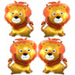Giant Lion Balloons 33 Inch Lion Shaped Balloons Woodland Lion Balloons For Jungle Safari Themed Backdrop Kids Birthday Party De