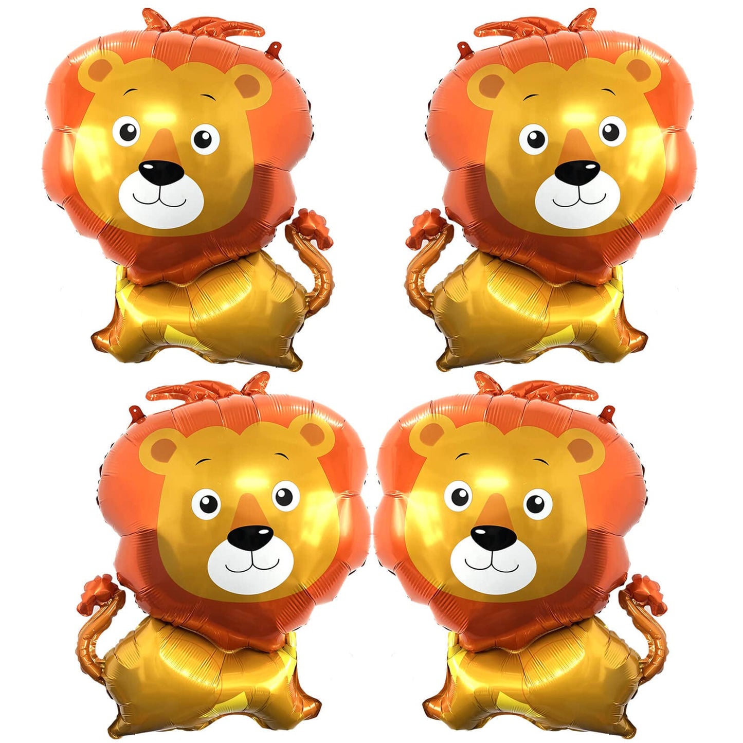 Giant Lion Balloons 33 Inch Lion Shaped Balloons Woodland Lion Balloons For Jungle Safari Themed Backdrop Kids Birthday Party De
