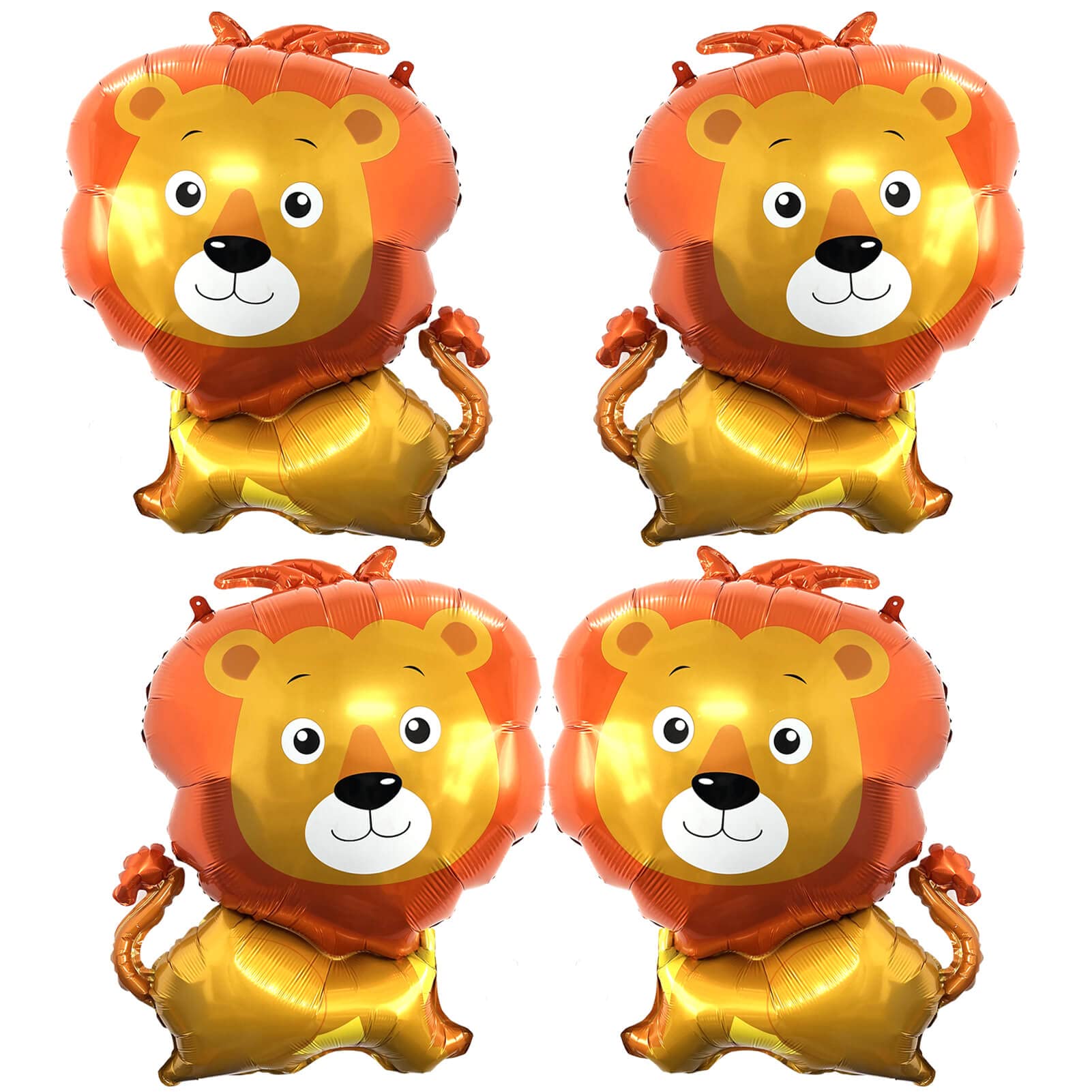Giant Lion Balloons 33 Inch Lion Shaped Balloons Woodland Lion Balloons For Jungle Safari Themed Backdrop Kids Birthday Party De