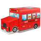FunBlast Ottoman Storage Box  School Bus Shaped MutiFunctional Foldable Storage Box Basket Bin Organizer Stool for Kids, Stora