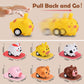 33 Pcs Mini Animal Pull Back Toy Cars for Boys Girls Kids Toddlers, Party Favors Teacher Classroom Treasure Box Prizes, Pinata F