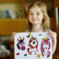 24 Sheets Unicorn Stickers Make A Face Stickers For Kids Diy Unicorn Sticker Sheet For Girls Children Unicorn Birthday Party Favors Exchange Gifts