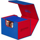 Ultimate Guard Sidewinder Synergy 100+, Deck Box For 100 Double-Sleeved Tcg Cards, Blue/Red, Magnetic Closure & Microfiber Inner Lining