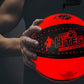 Hitegy Glow In The Dark Basketball - Water-Resistant, Size 7, Impact Activated, Includes Pump, Manual, Pre-Installed Batteries &