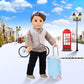 Zita Element 22 Pcs 18 Inch Boy Doll Clothes Suitcase Set For 19 Inch Boy Doll Accessories Travel Carrier Storage, Including Suitcase Pillow Blindfold Sunglasses Camera Computer