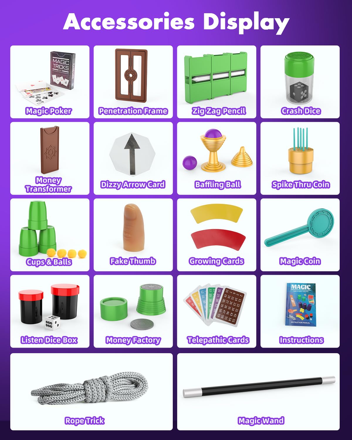 Aeroquest Magic Kit For Kids, 300+ Magic Tricks Perfect Toy For Boys And Girls, Magic Wand Magician Set With Instruction Manual