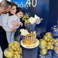 Black And Metallic Gold Balloons, 50Pcs Black Gold Balloons Party Decorations 12 Inch Black Gold Confetti Balloons Party Balloon