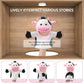 Zomiboo Hand Puppets Soft Animal Hand Plush Toy With Movable Mouth Imaginative Pretend Play Stocking Storytelling Interactive Toy (Cow)