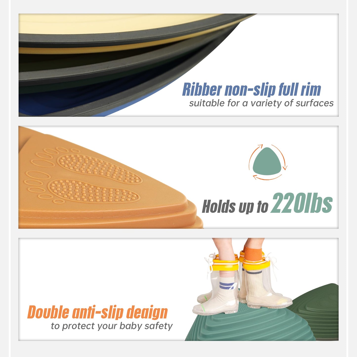 Gentle Monster Stepping Stones For Kids 11 Pcs Toddler Toys Indoor And Outdoor Balance Blocks, Coordination, Balance, Strength Skills Sensory Toys For Toddlers Ages 3 4 5 6 7 Years (8 Pcs Morandi)