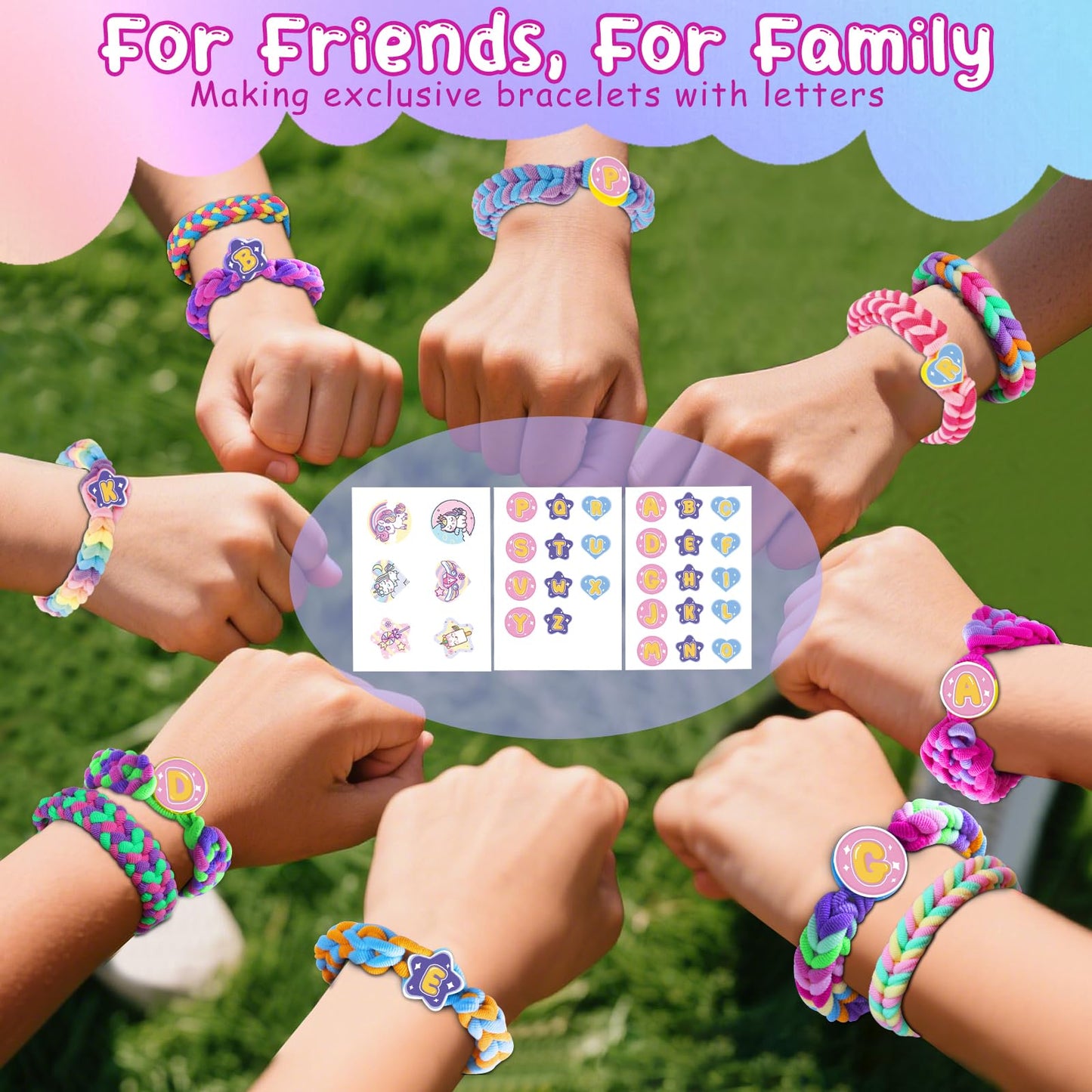 Bracelet Making Kit for Girls 6 7 8-12, Cloth Rubber Band Bracelet Kit with 1000+ Loom Bands, Unicorn Weaving Loom & Organizer C