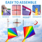 5 Pack Kite For Kids Adults Easy To Fly, Rainbow Kites For Toddlers Age 3-5 Beginners, Kites For Kids Ages 4-8 8-12 Easy To Fly In Low Wind- Large Kite For Family Beach Outdoor Games And Activities