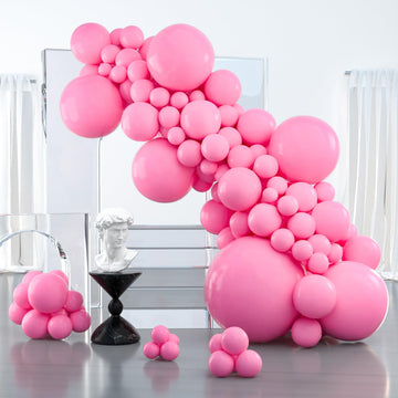 Partywoo Magenta Pink Balloons, 127 Pcs Hot Pink Balloons Different Sizes Pack Of 36 Inch 18 Inch 12 Inch 10 Inch 5 Inch Persian Pink Balloons For Balloon Garland Arch As Party Decorations, Pink-Y11