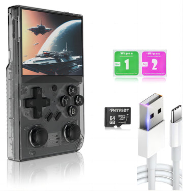 Ugonetend Retro Handheld Gaming Console Linux With 64G Card, 3.5-Inch Ips Screen, 15000+ Games, Portable Retro Game Console Supp