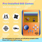 Besosay Kid Mini Handheld Retro Games Console Built in 666 Classic Games, Portable Handheld Video Games Console, 3 Inch Screen,