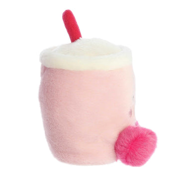 Aurora Adorable Palm Pals Tangy Heart Boba Stuffed Animal - Pocket-Sized Play - Collectable Fun - Pink 5 Inches