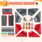 Ketiee Fingerboard Skate Park Kit: 17Pcs Finger Skateboard Ramp Set With Exclusive 11 Ramps 4 Mini Skateboards & Roller Skates, Large Finger Skatepark Training Props Toys Gifts For Kids Ages 6 And Up