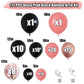 Dusty Pink And Black Balloon Arch Kit, 112 Pcs Pink Rose Gold And Black Balloons Garland With Rrose Gold Confetti Metallic Rose