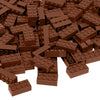 Unirolic Classic Building Bricks, 100 Piece 2X4 Building Blocks Stem Creative Building Toys Compatible With All Major Brands, Moc Building Bricks Diy Play Set For Kids(Brown)