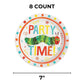 Fun Express The Very Hungry Caterpillar Paper Dessert Plates - Party Supplies - 8 Pieces