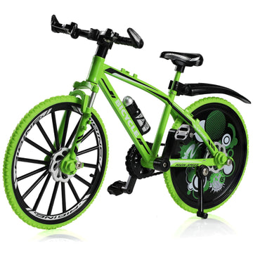 Risopen 1:8 Scale Die-Cast Alloy Mini Road Bike Bicycle Model Toy Finger BMX Toy Desktop Decoration Crafts for Cycling Lovers (Green)