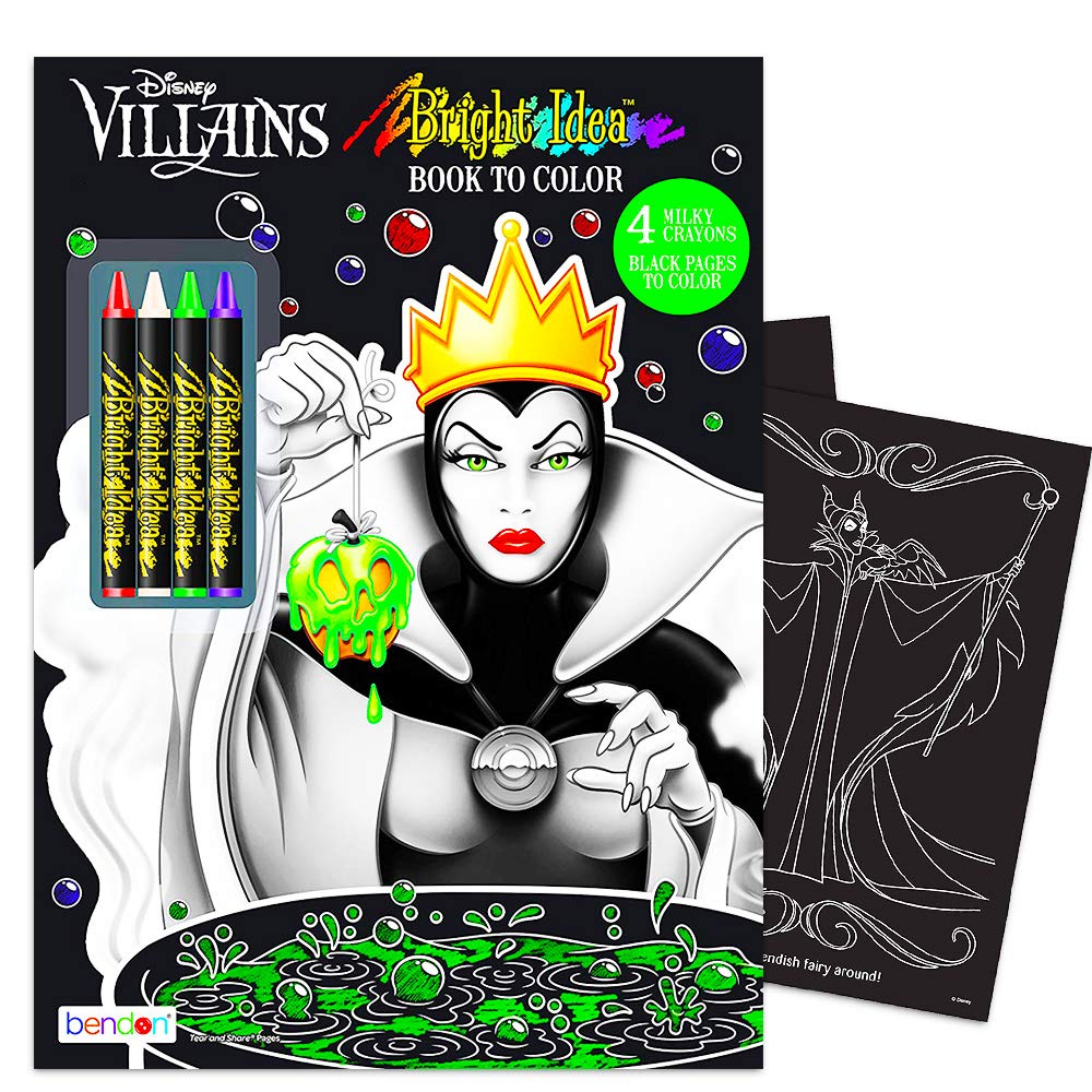 Disney Villains Coloring and Activity Book Set with Stickers