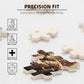 TREKTOTS Christian Jigsaw Puzzle, 1000 Pieces, Wooden, Warrior Woman with Bible Verses, Inspirational Faith-Based Gift, Gold