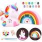 Dededa Paint Your Own Unicorn & Rainbow Night Light Art Kit, Arts And Crafts For Kids Ages 4-8,Unicorn Toys Unicorns Gifts For G