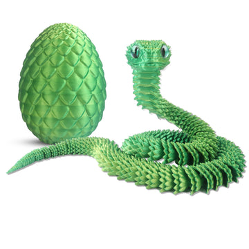 Byojia 3D Printed Snake Toys, 23.6'' Large Size Snake Eggs With Flexible 3D Articulated Snake Inside, Eco-Friendly Fidget Adhd S