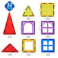 MAGBLOCK Magnetic Blocks - Magnetic Tiles for Kids - 3D Magnetic Building Blocks for Toddlers Building Blocks with Clear Color E