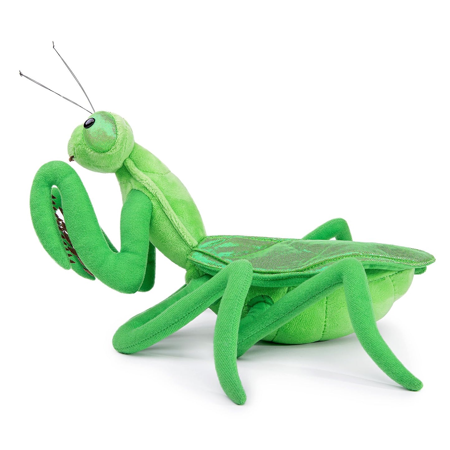 ZHONGXIN MADE Large Green Mantis Plush Toy - Realistic 15in Cotton Stuffed Animal with Big Wings for Kids