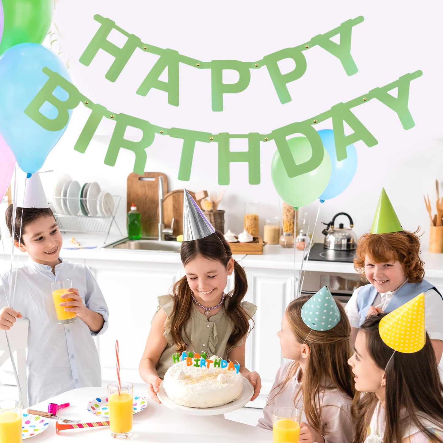 Sunbeauty 146 Pcs Sage Green Diy Make Your Own Banner Customizable Letters Symbols Banner For Birthday Wedding Happy New Year Ba