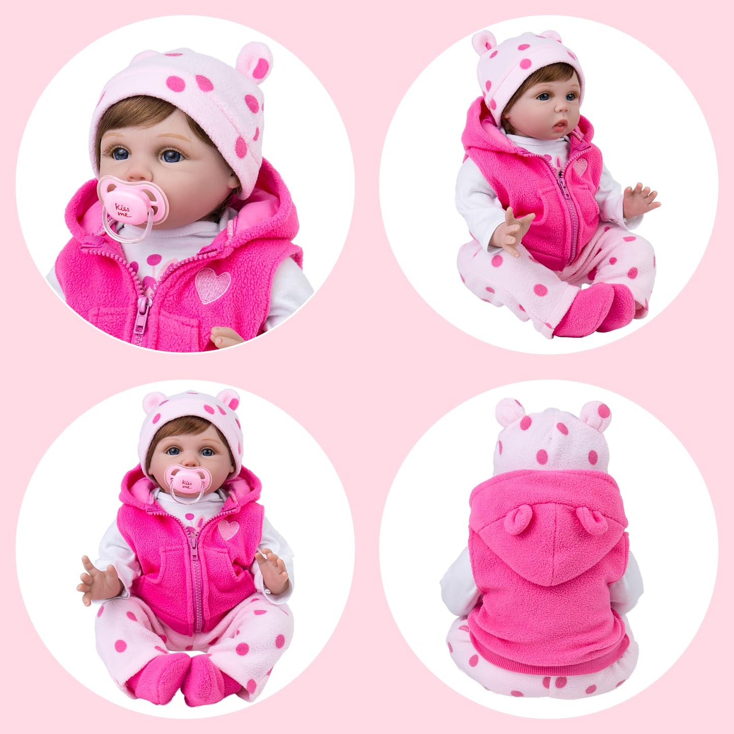 Aori Reborn Baby Dolls Clothes - Outfit Clothing Accessories For 20-24 Inch Lifelike Newborn Baby Dolls