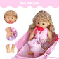 Huang Cheng Toys 10 Pcs 12 Inch Baby Doll With Clothes Lovely Newborn Doll Hairband Potty Burp Cloth Bag Bottle Bowl Spoon For Kid Girls