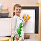 Dinosaur Kids Apron - Waterproof Polyester Aprons With Adjustable Strap And Pocket Kitchen Chef Bib Aprons For Children Boys Cooking Baking Painting Party Birthday Gifts (Medium, 11-15 Years)