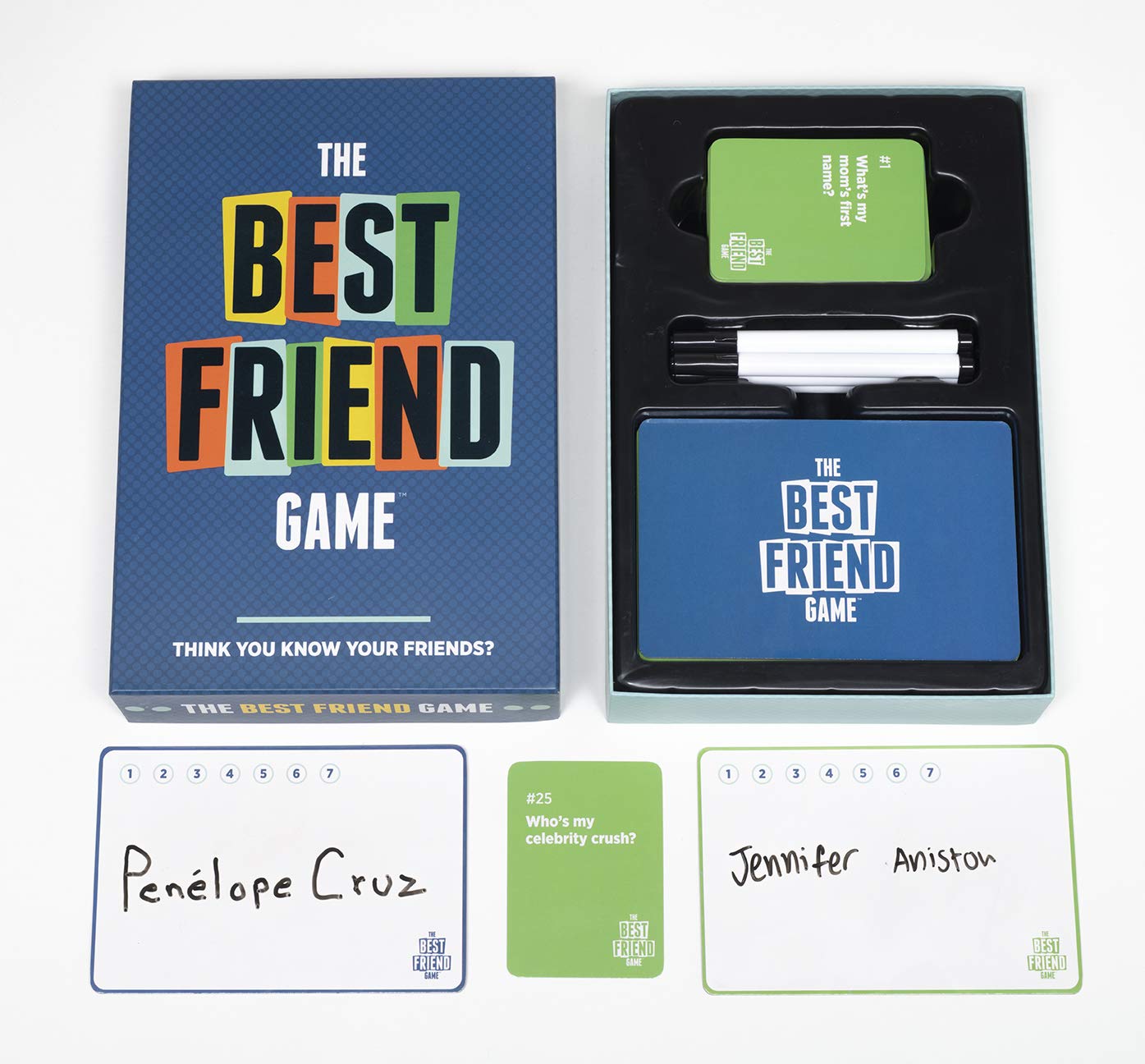 DSS Games The Best Friend Game - Fun Party Game to Test Your Knowledge of Friends, Blue Color