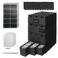 Wiessoc 12,000+ Trading Card Storage Box,Includes 12 Cardboard Card Storage Box & 60 Dividers & 12 Foam Supporters & Labels,Trad
