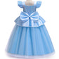 Bibeikele Princess Costume For Girls Dress Up Outfit With Rich Accessories 3-4Years(C08-100)