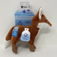 Spunky Pup Clean Earth Plush Fox Toy - Small, Brown, Made from 100% Recycled Water Bottles, Model 7260