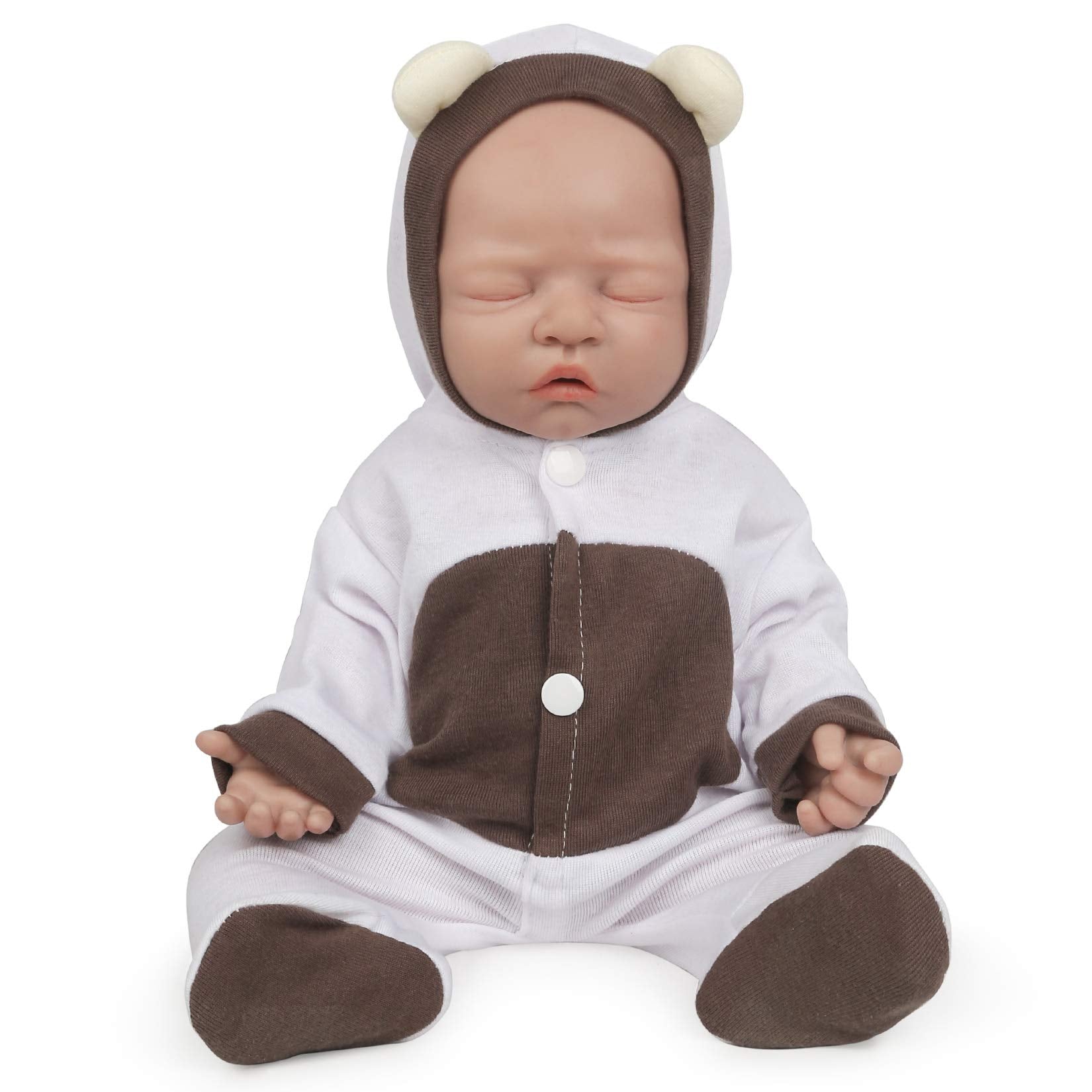 Vollence 12 Inch Realistic Silicone Babies Anatomically Correct Cute Silicone Dolls For Kid Birthday Collectible Gifts - Girl