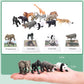 24 Animal Figurines - Educational Toys with Matching Flash Cards for Kids (Zoo & Sea Animals)