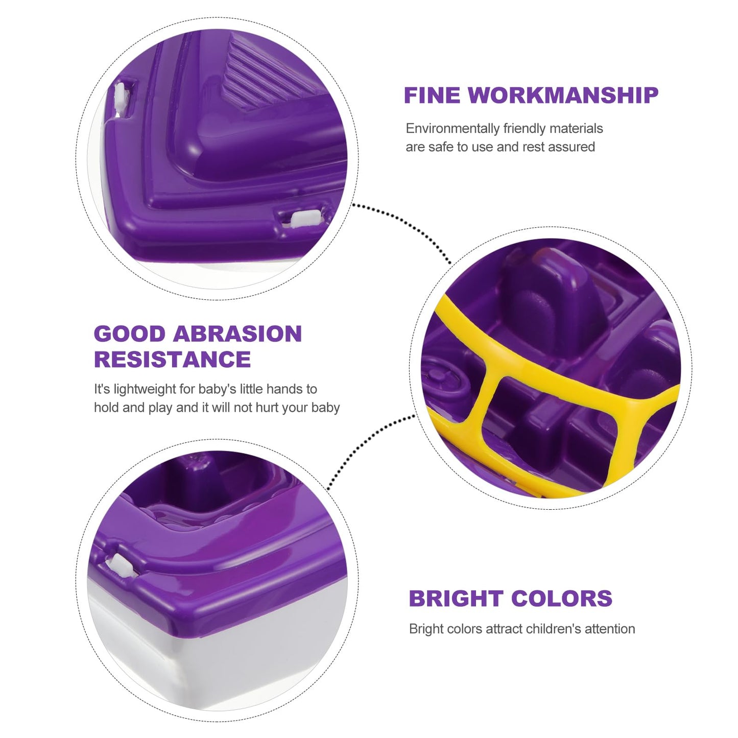 Toddmomy Floating Bath Boat 11 - Plastic Toddler Tub Toy with Non-Scratch Color Learning Fun Bath Time Toy for Kids Toddlers Bab