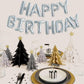 Toniful Laser Silver Happy Birthday Balloon Banner 16 Inch Mylar Foil Letters Birthday Sign Bunting Reusable For Girls Boys Kids