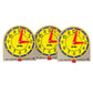 Carson Dellosa Mini Judy Clock Telling Time Clock Set, 12 Mini Judy Clocks, 4'' X 4'' Telling Time Teaching Clocks For Kids, Kin