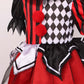Lmyove Girls Clown Costume, Halloween Dress Up For Kids (X-Large, Red&Black)