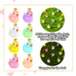 Fuyamp 120 Pieces Luminous Mini Resin Ducks with Crown Miniature Figures Micro Fairy Garden Landscape Aquarium Tiny Ducks Dollho
